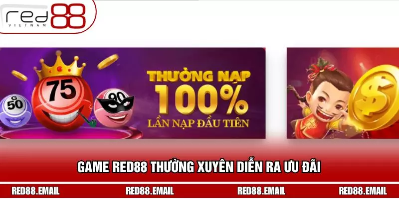 Game RED88 - Trải Nghiệm Kho Giải Trí Đỉnh Cao Online Game RED88 thường xuyên diễn ra ưu đãi